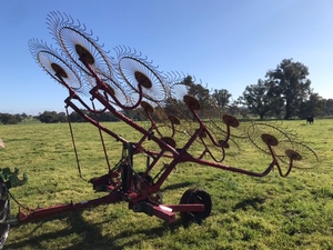 10 Wheel carted V Rake Tonutti