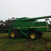 John Deere 9600 Header with 30ft 930 Front on Trailer - ONO