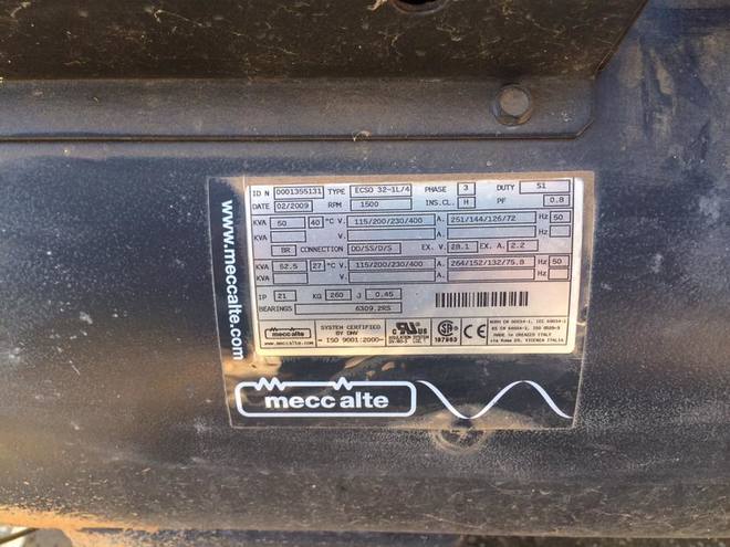 Perkins/Mecc Alte Generator