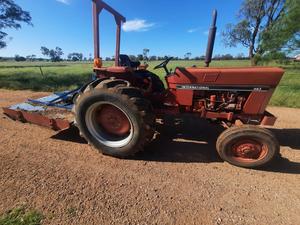 International 483 Tractor with 5' John Berends Slasher