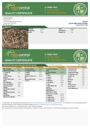 Pasture Silage 4x4