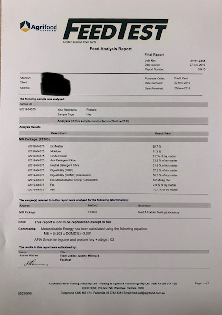  Ryegrass & Balansa medium squares-  94 - 3x3x8 square bales weighing 380-400 kgs - Sold By The Ton