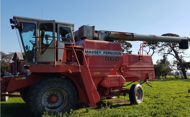 Massey 860 Header Wrecking Only No Engine