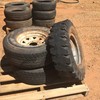 Under Auction - (A132) - 2 x 6 Stud Sunraysia Landcruiser Rims and Tyres Plus 16 Inch Landcruiser Split Rim 