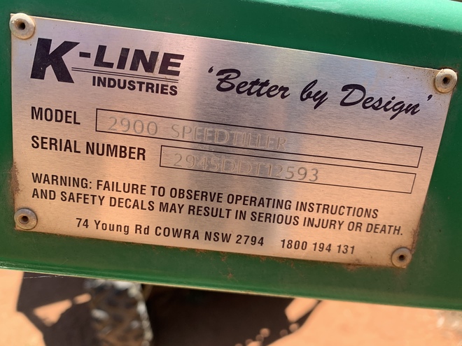 K-Line 2900 Speedtiller