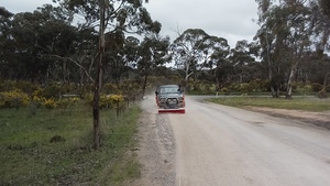 4x4 Ford Courier Space cab with Grain Sweeper.