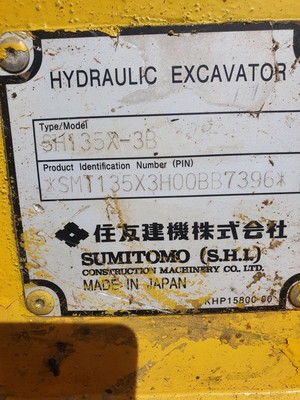 Sumitomo 13.5 ton SH 135 X Excavator