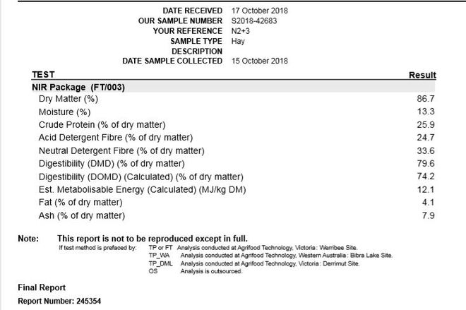 B Double Load Vetch Hay