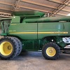 John Deere 9870 Harvester with  Tecfarm 50 cubic metre Chaff Cart