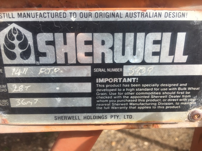 Sherwell 28mt PTO Field Bin