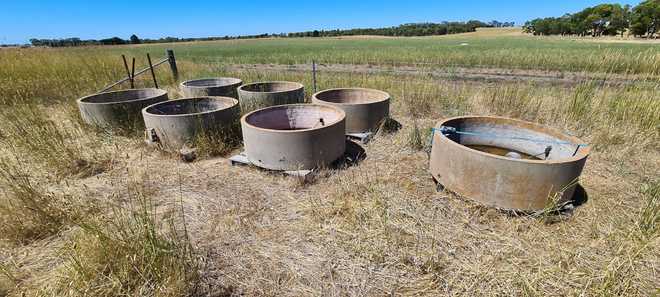 2 x Concrete Water Troughs 1200 x 450mm