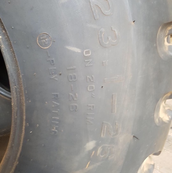 Pair of Firestone  23.1 - 26   12 Ply tyres for sale $700+ for Pair