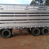 2016 20' 3x1 Stock Crate on a Marlin Tri Axle Dog Trailer