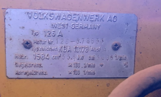 VW Tow behind Air Compressor 