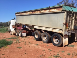 Borcat 34'x6' Grain Tri-Axle Tipper Trailer