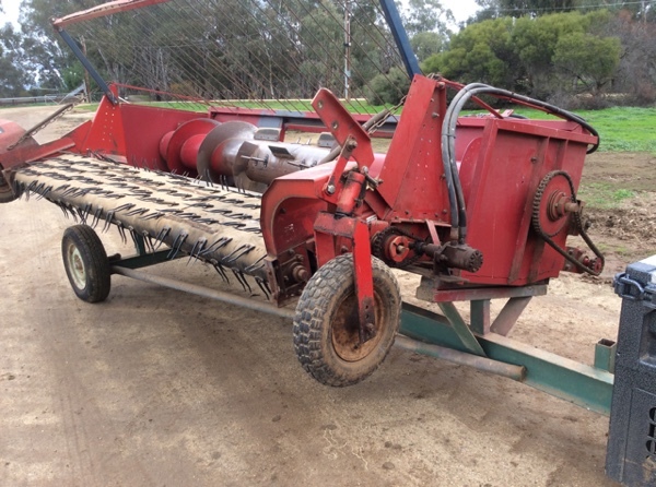 Melroe pickup front and trailer. 