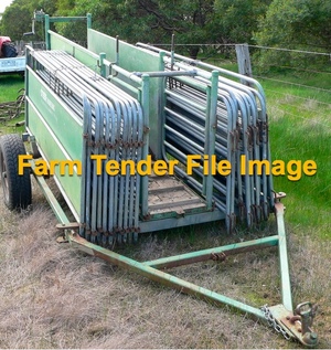 Portable Sheep Yards on Trailer