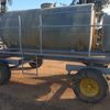 5000 litre gal tank on trailer with honda pump 