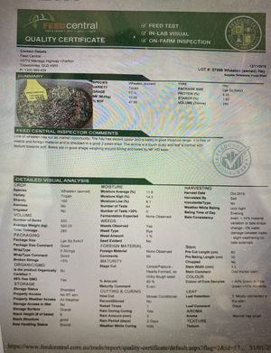 Wheaten Hay - 250mt available