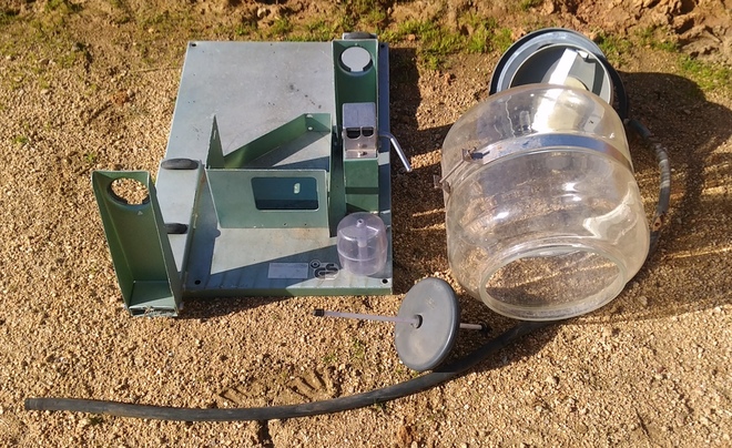 Westfalia MFN Glass Milk Receival Unit and Sanitary Trap.