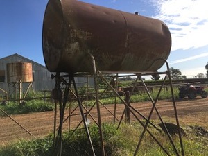 2200L overhead Diesel Tank - 2% Buyers Premium on all Lots