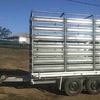 Tandem Trailer with Gal Stock Crate