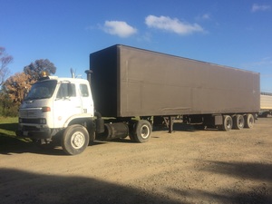 Nissan UD Prime Mover and 45ft Pantech Trailer