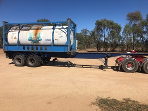 17,500lt Stainless Steel Water Tank on Trailer