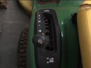 JOHN DEERE MOWER WITH TIPPING TRAILER