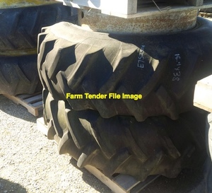 2x 18-4-30 Tractor Tyre with tubes to suit Vintage Tractor