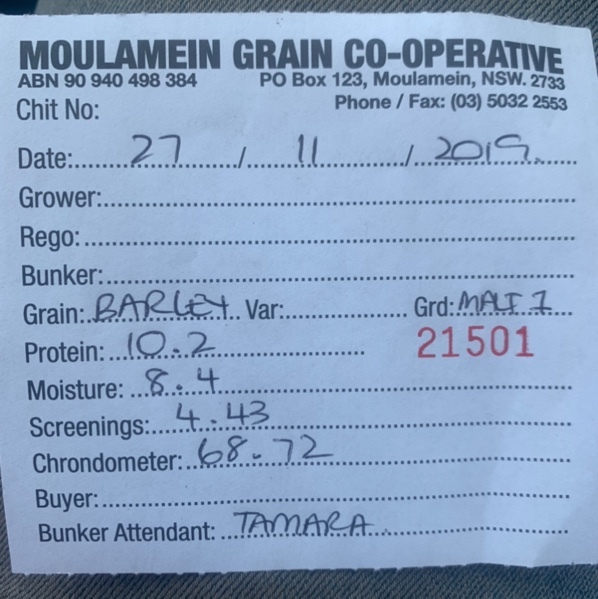 50mt MALT  barley