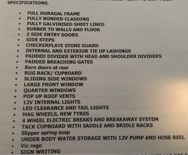 As new Horse Float For Sale