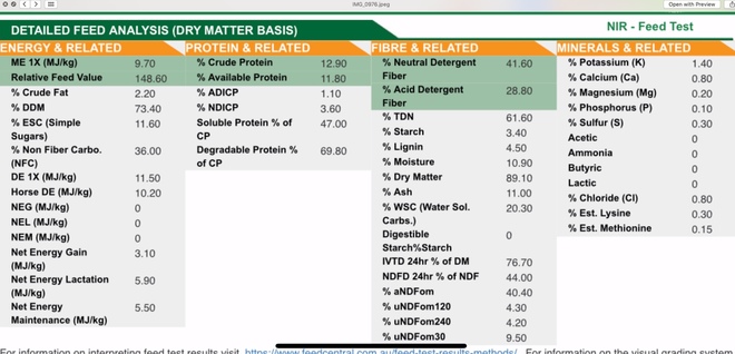 70 Barley Hay 650kg approx 8x4x3 Bales For Sale