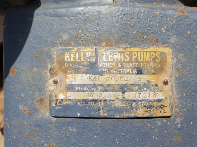 Kelly & Lewis Centrifugal Pump
