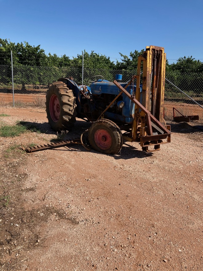 Fordson Major Tractor with Forklift Attachment