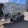 Feed cart / grouper bin.  Farm-Pro