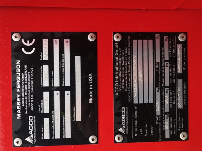 Massey Ferguson 1840 small square 