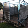 Tandem Trailer With Cattle Crate