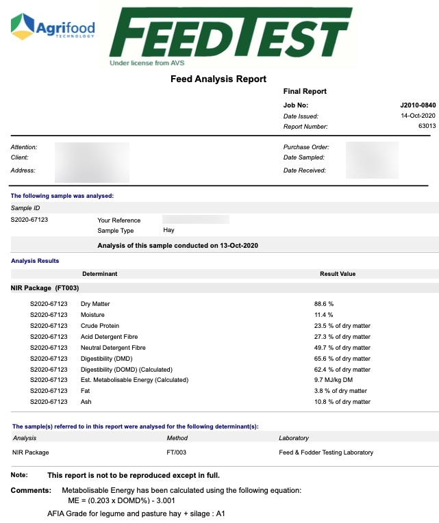 200mt Vetch Hay 600-700kg 8x4x3 Bales (New Season 20/21)
