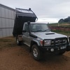 2015 Toyota LandCruiser GXL Manual Ute with Tipping Tray.