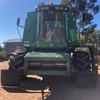 John Deere 9600 Header & 936R Front with Trailer
